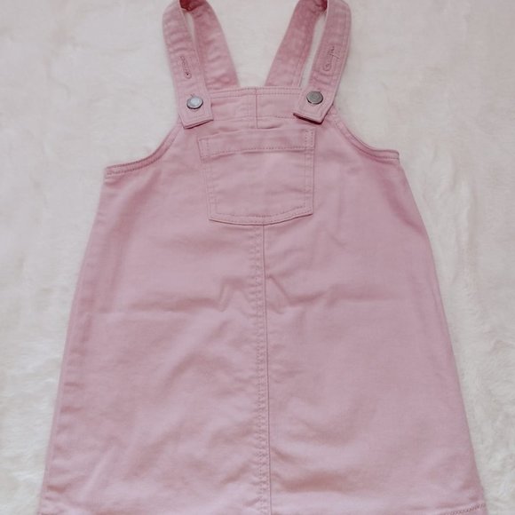 Old Navy Girls Pink Overall Dress Skirt Size 4T - Picture 4 of 8
